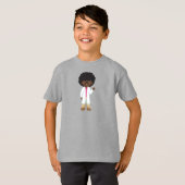 Science Girl、African American Girl、Scientist Tシャツ (正面フル)