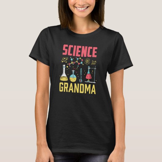 Science Grandma Scientist Research Researcher Job Tシャツ (正面)