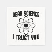 Science I Trust 親愛 You – 物理おもしろい先生 スタンダードカクテルナプキン (正面)