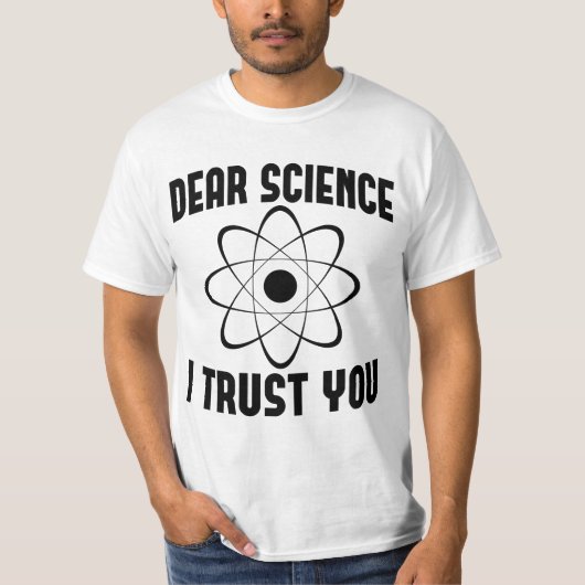 Science I Trust 親愛 You – 物理おもしろい先生 Tシャツ (正面)