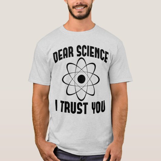 Science I Trust 親愛 You – 物理おもしろい先生 Tシャツ (正面)