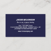 Science Icons, Science Tutor,先生 名刺 (裏面)