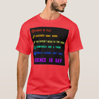 Science is gay  tシャツ