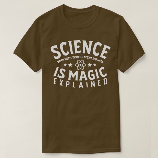 Science Is Magic Explained Future Scientist Chemis Tシャツ (デザイン正面)
