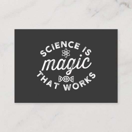 SCIENCE IS MAGIC THAT WORKS 名刺 (正面)