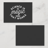 SCIENCE IS MAGIC THAT WORKS 名刺 (正面/裏面)