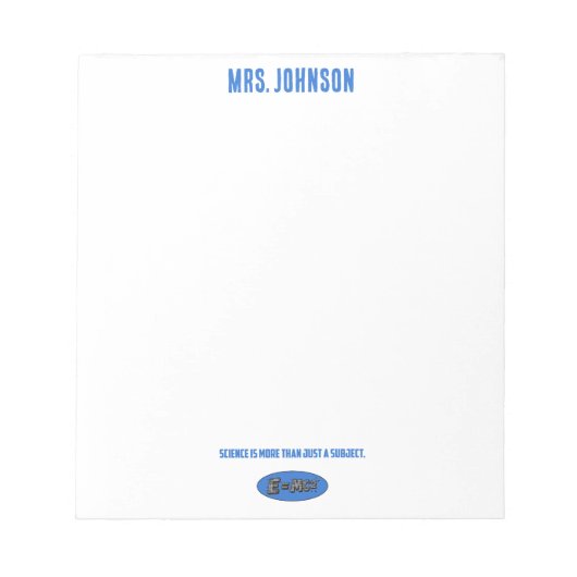 Science Is More Than Just A Subject | Life Wisdom ノートパッド (正面)