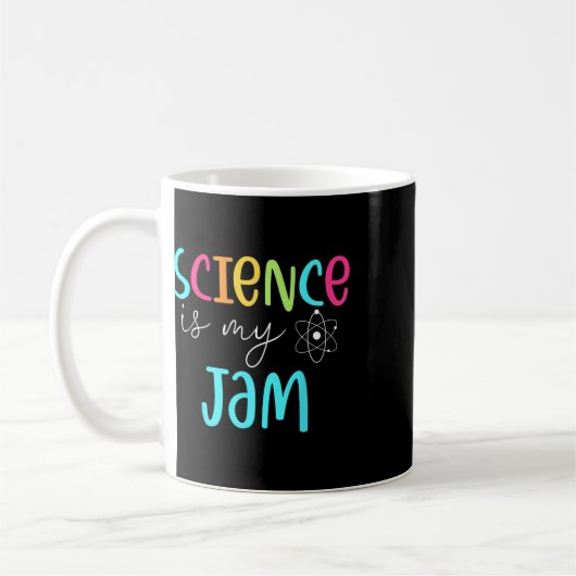 Science Is My Jam かわいい理科の先生への感謝 コーヒーマグカップ (左)