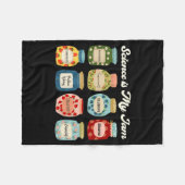 Science Is My Jam Teacher Shirt Stem Student Educa フリースブランケット (正面(横))