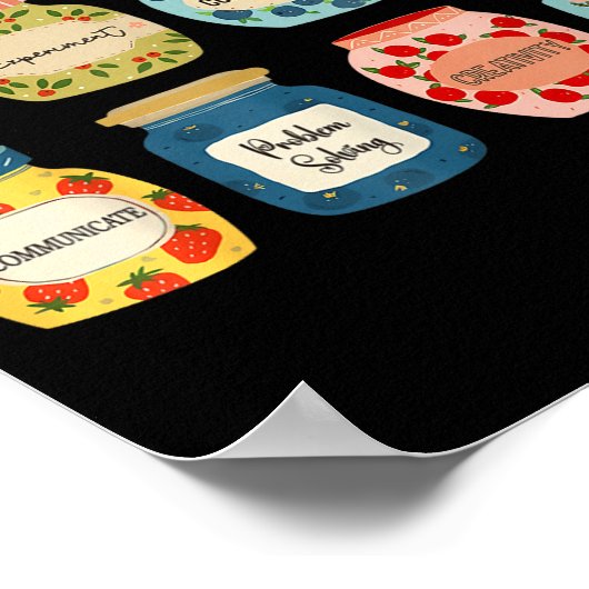 Science Is My Jam Teacher Shirt Stem Student Educa ポスター (角)