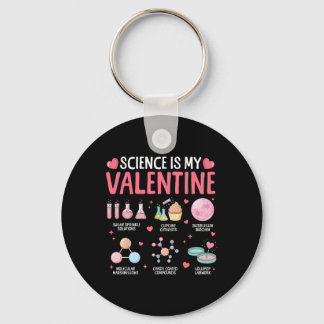 Science Is My Valentine Stem Love Chemistry Hearts キーホルダー
