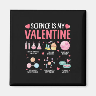 Science Is My Valentine Stem Love Chemistry Hearts マグネット