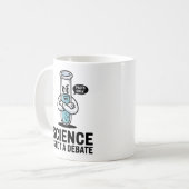 Science Is Not a Debate - STEMを愛する人のためのインスピレーション コーヒーマグカップ (正面左)