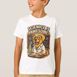 Science Is Pawesome - Dog Scientist Tシャツ