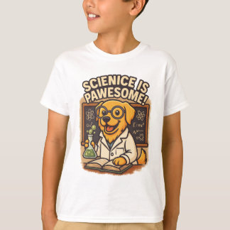 Science Is Pawesome - Dog Scientist Tシャツ