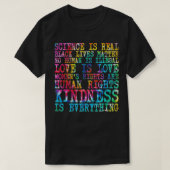 Science is Real Black Lives Matter Pride Month (46 Tシャツ (デザイン正面)