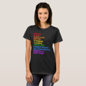 Science is Real Human Rights LGTBQ+ Queer Pride Mo Tシャツ (正面フル)