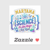 Science It's Like Magic But Real | 先生の名前 シール (シート)