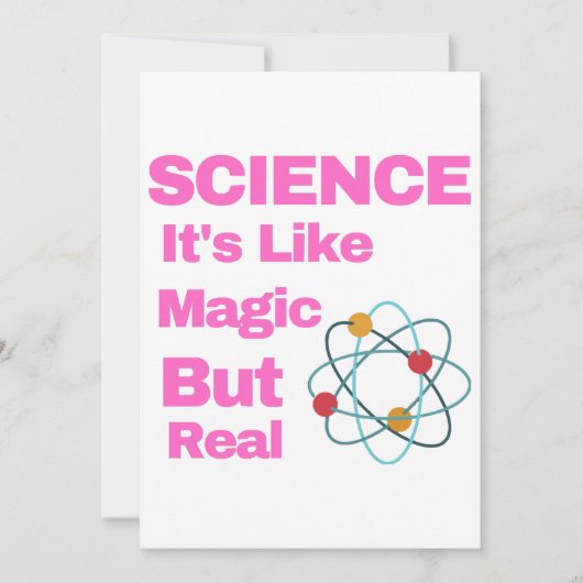 SCIENCE It's Like Magic, But Real 招待状 (正面)