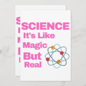 SCIENCE It's Like Magic, But Real 招待状 (正面/裏面)