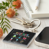 Science keeps you curious キーホルダー (正面右)