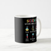 Science keeps you curious コーヒーマグカップ (正面右)