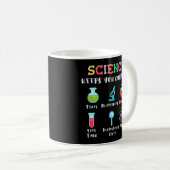 Science keeps you curious コーヒーマグカップ (正面右)