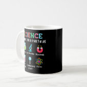 Science keeps you curious コーヒーマグカップ (正面左)