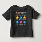 Science keeps you curious トドラーTシャツ (正面)