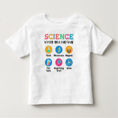 Science keeps you curious トドラーTシャツ (正面)