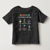 Science keeps you curious トドラーTシャツ (正面)