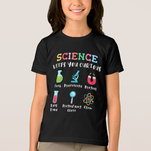 Science keeps you curious トライブレンドTシャツ (正面)
