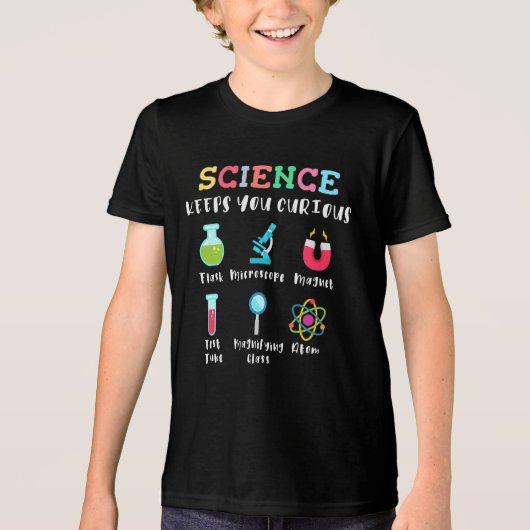 Science keeps you curious トライブレンドＴシャツ (正面)