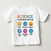 Science keeps you curious ベビーTシャツ (正面)