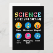 Science keeps you curious 招待状 (正面/裏面)