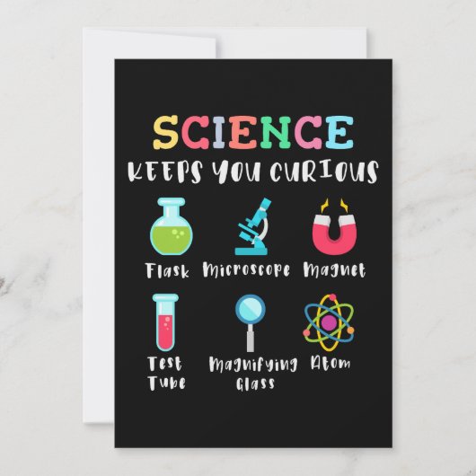 Science keeps you curious 招待状 (正面)