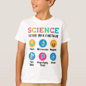 Science keeps you curious tシャツ (正面)