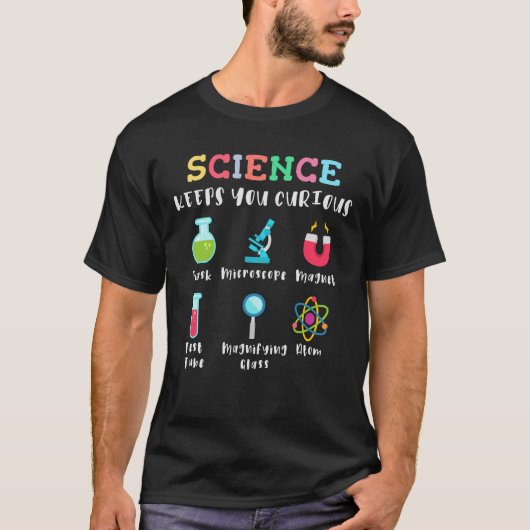 Science keeps you curious tシャツ (正面)
