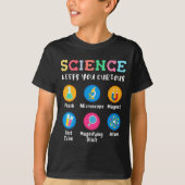 Science keeps you curious tシャツ (正面)