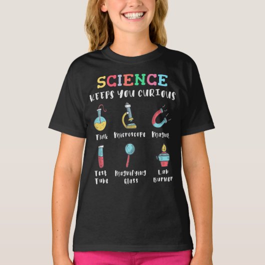 Science keeps you curious tシャツ (正面)