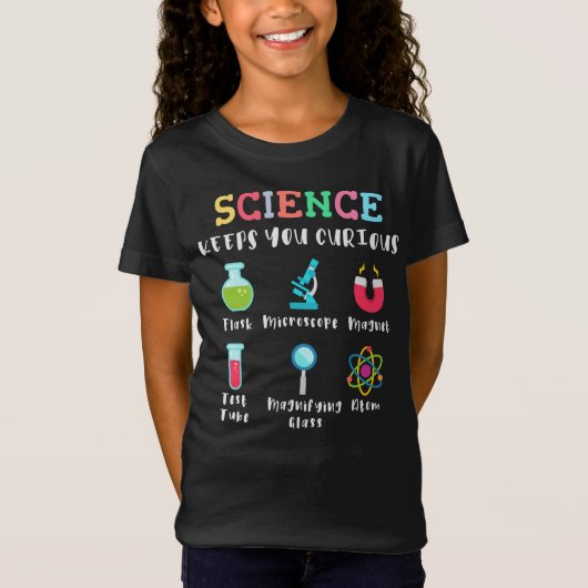 Science keeps you curious tシャツ (正面)
