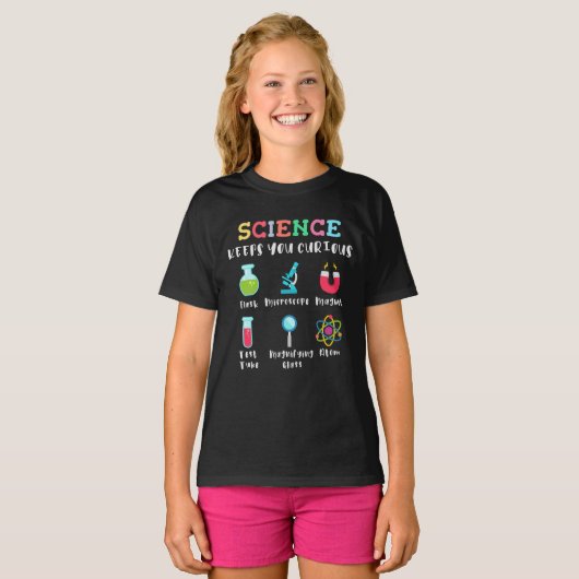 Science keeps you curious tシャツ (正面フル)
