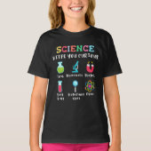 Science keeps you curious tシャツ (正面)