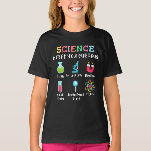 Science keeps you curious tシャツ (正面)