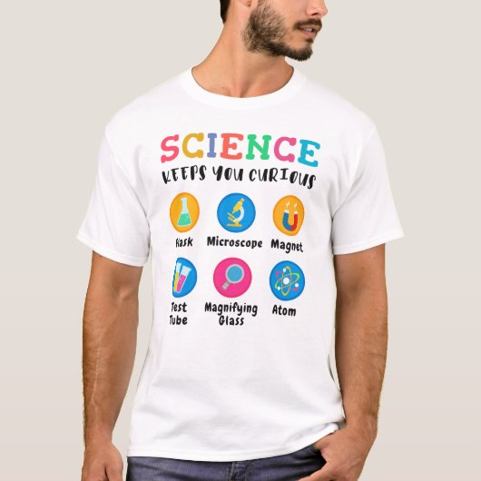 Science keeps you curious tシャツ (正面)