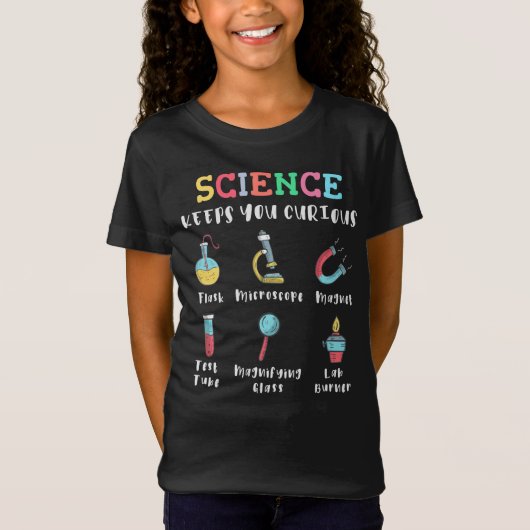 Science keeps you curious tシャツ (正面)