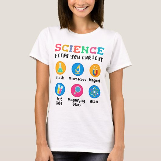 Science keeps you curious tシャツ (正面)