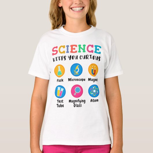 Science keeps you curious tシャツ (正面)