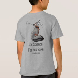 Science Kids T-Shirtロゴフロントサイエンスキツネバック Tシャツ