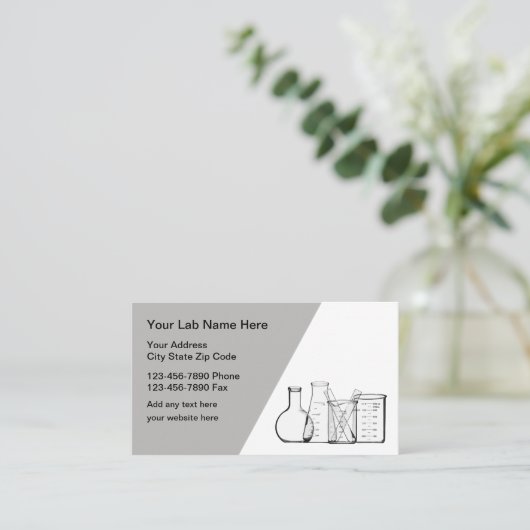 Science Labテーマ名刺 名刺 (スタンド正面)